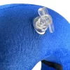 Close-up of the inflation valve on Healing Halo Inflatable Recovery Collar, demonstrating the easy-to-inflate feature for quick setup.